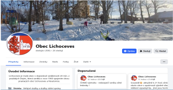 Facebook obce Lichoceves